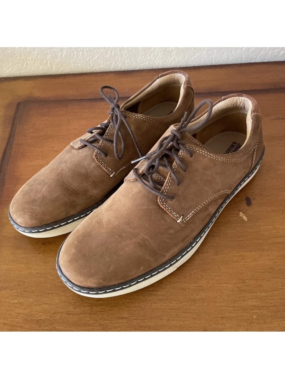 Johnston & Murphy Kids' McGuffey Derby Sz 6.5 Style 28-8260 Brown Suede Lace up